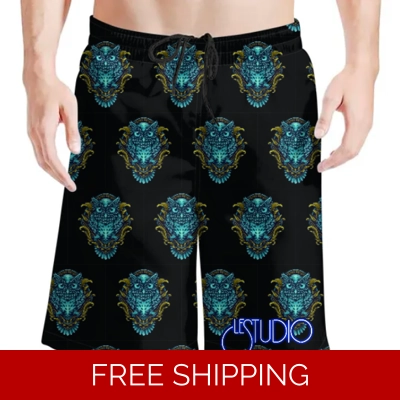 Le Studio Owel 2 Beach Shorts